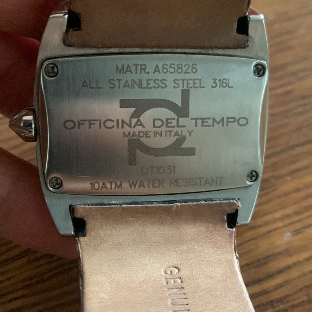 Officina Del Tempo Ladies Watch Triangle Crystal - Picture 6 of 8